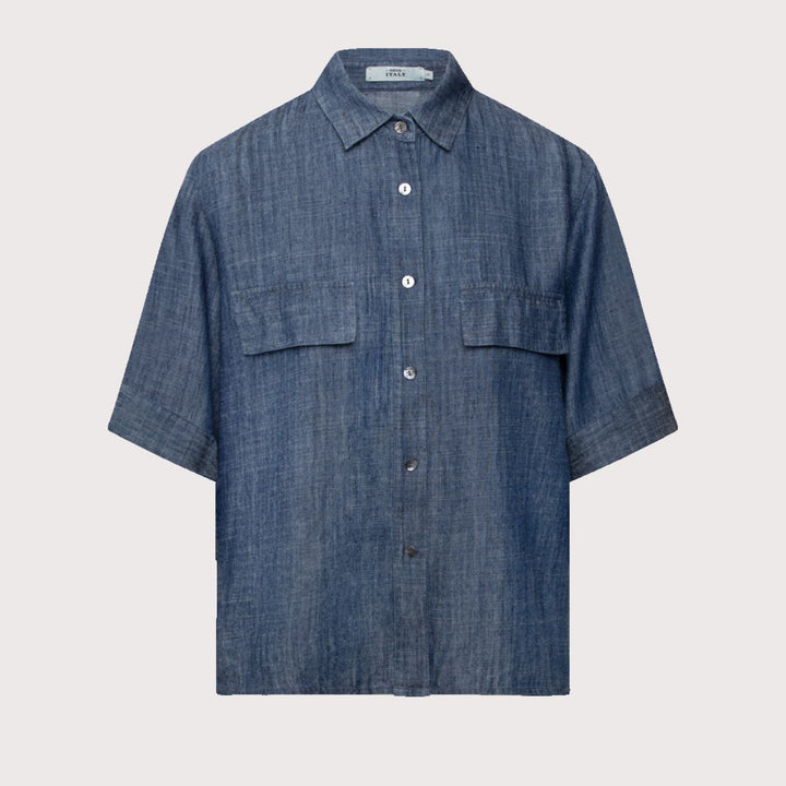 0039 ITALY Jeansbluse Bea