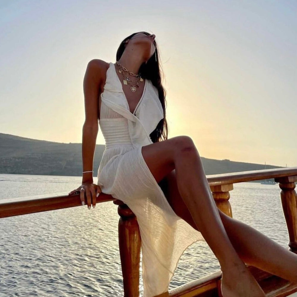 D'ARTEMIDE Serene Dress - ivory - NoAna FASHION BEAUTY STYLING