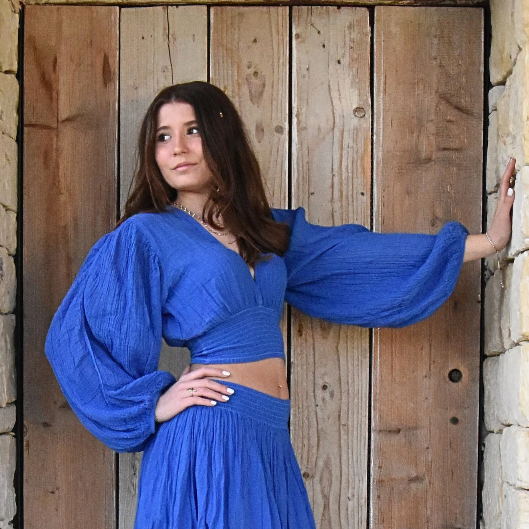 D'ARTEMIDE Amalthea Top - blue - NoAna FASHION BEAUTY STYLING