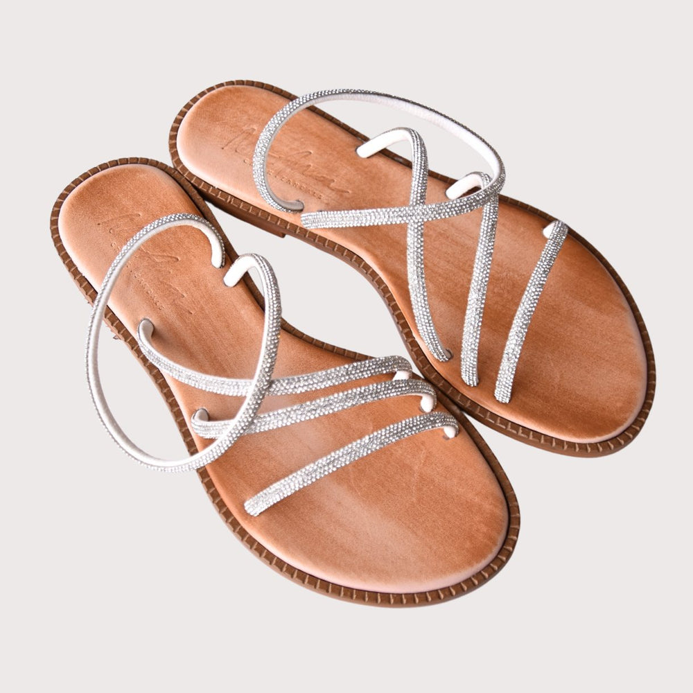 NoAna GREEK SANDALS "Aktina" silver - NoAna FASHION BEAUTY STYLING