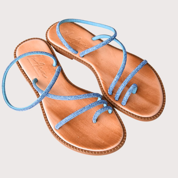 NoAna GREEK SANDALS "Elisa" bluette - NoAna FASHION BEAUTY STYLING