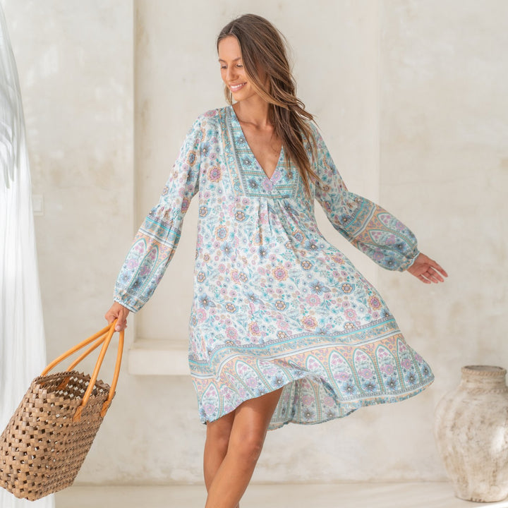 SALTY SKIN GREAT BARRIER REEF TUNIKA aquablau/multi - NoAna FASHION BEAUTY STYLING