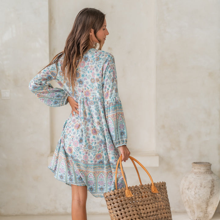 SALTY SKIN GREAT BARRIER REEF TUNIKA aquablau/multi - NoAna FASHION BEAUTY STYLING