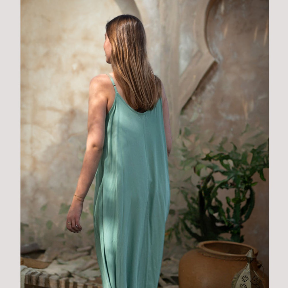 SALTY SKIN LONGDRESS WOMEN - sage (grün) - NoAna FASHION BEAUTY STYLING