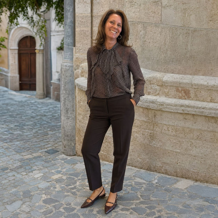 ADELE Pants Carmine - brown