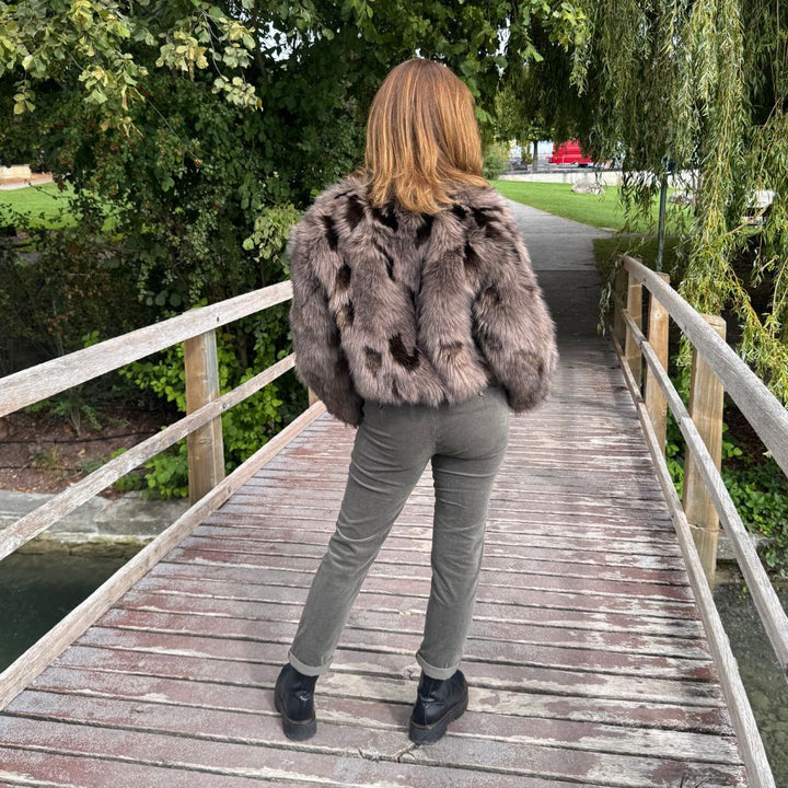 APPARIS - LILLET Patchwork Bomber cedar multi