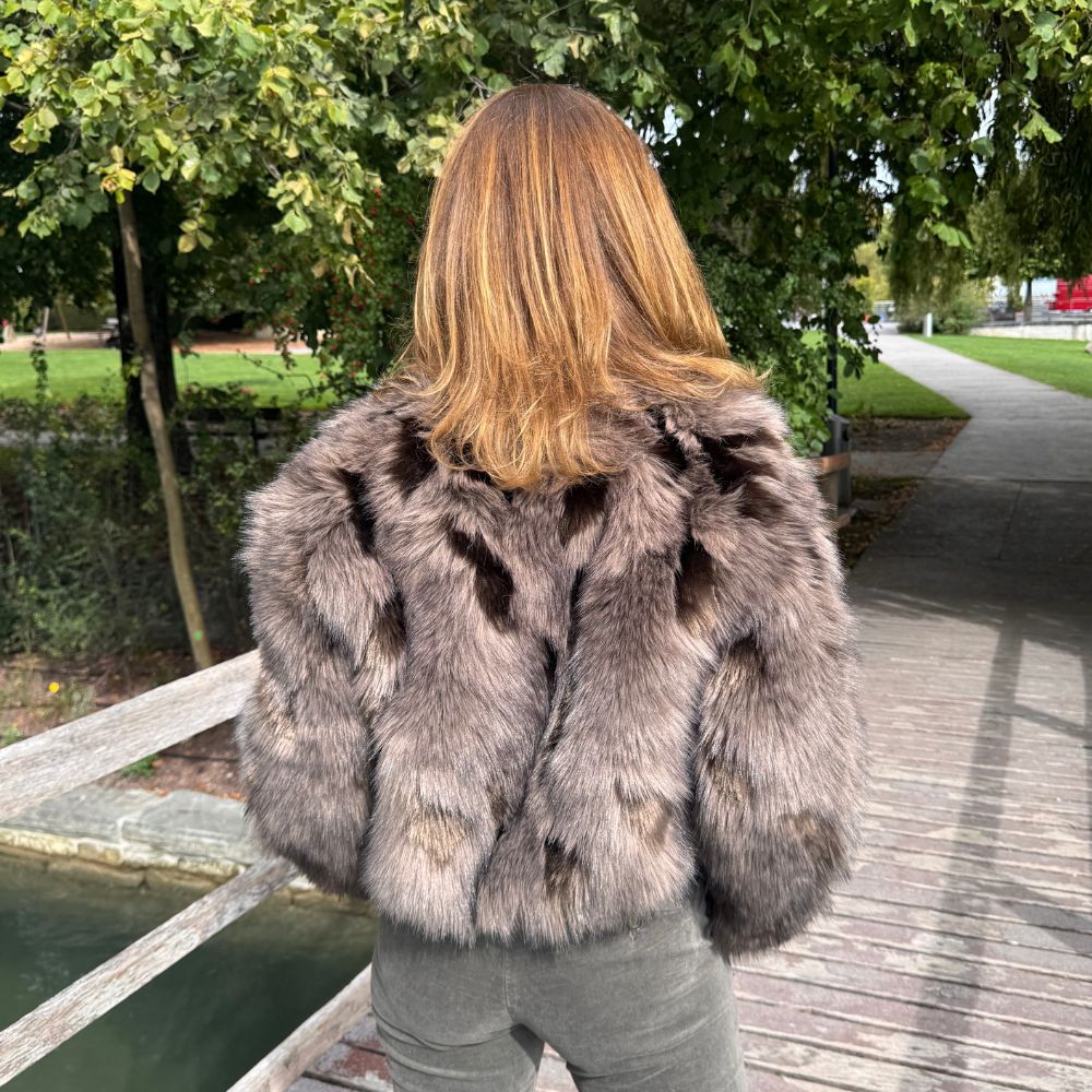 APPARIS - LILLET Patchwork Bomber cedar multi