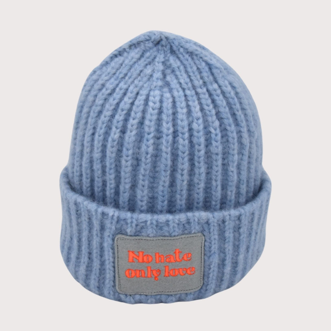 CASHIMAR Mütze "No Hate Only Love" - Farbe Sky Blue