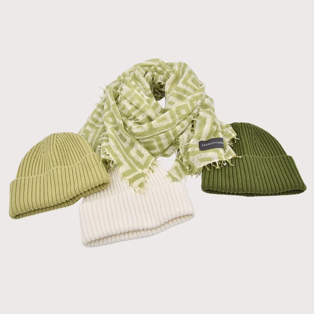 CASHIMAR 100% Cashmere Mütze - Farbe 22785 Absinthe (Lime) - NoAna FASHION BEAUTY STYLING