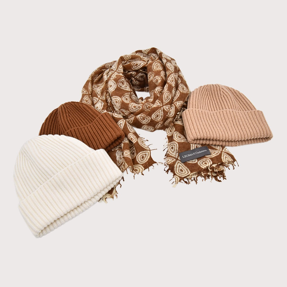 CASHIMAR 100% Cashmere Mütze - Farbe 23020 Vicuna (braun) - NoAna FASHION BEAUTY STYLING