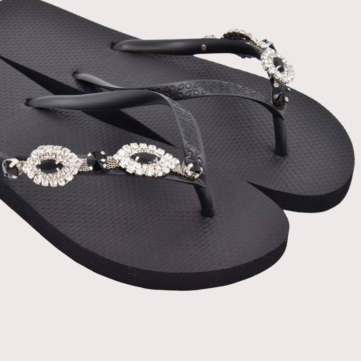 Chanclas by Simone Herrera "Carlina" schwarz - schwarz