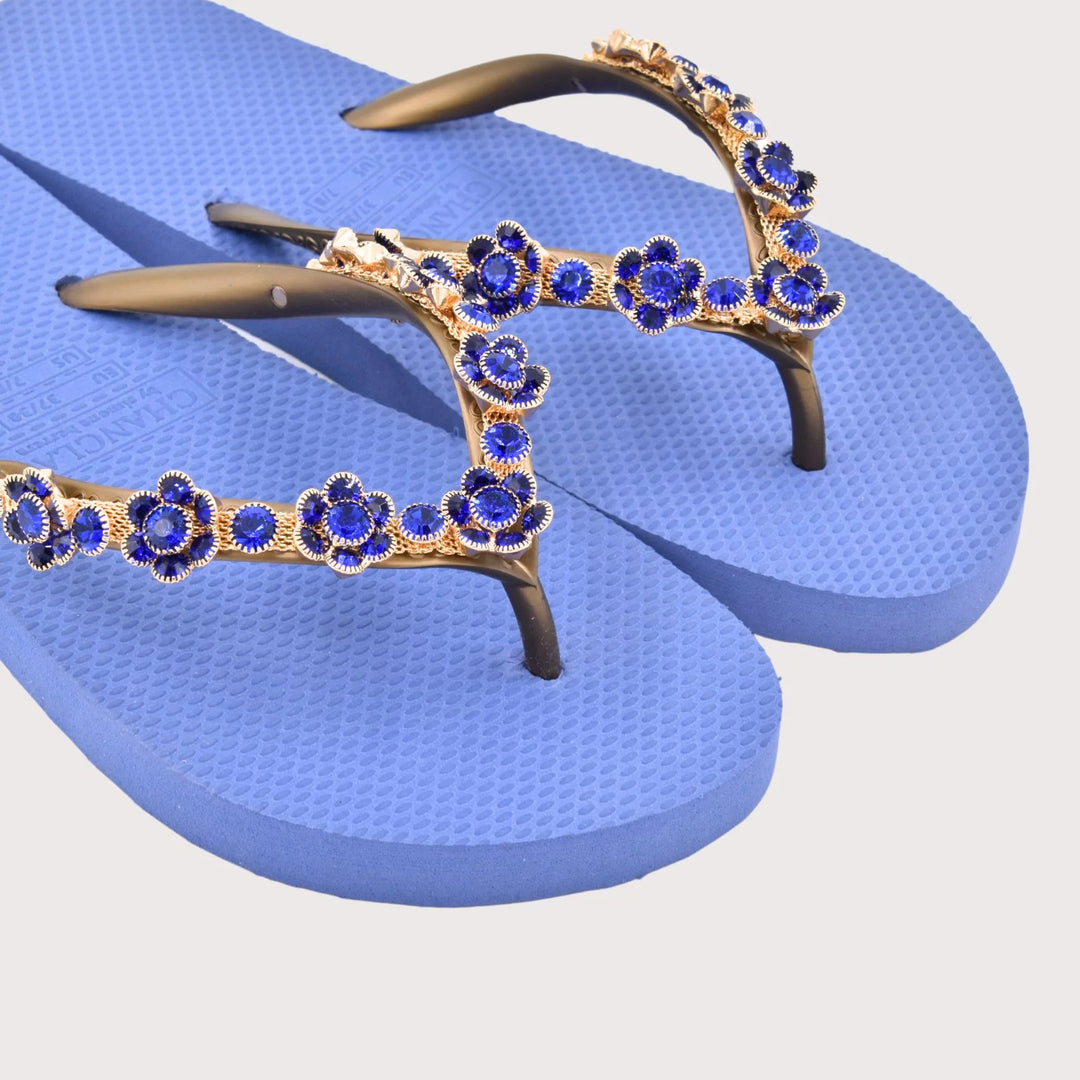 Chanclas by Simone Herrera "Marisa" royal - Full Flower