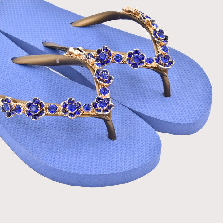 Chanclas by Simone Herrera "Marisa" royal - Full Flower