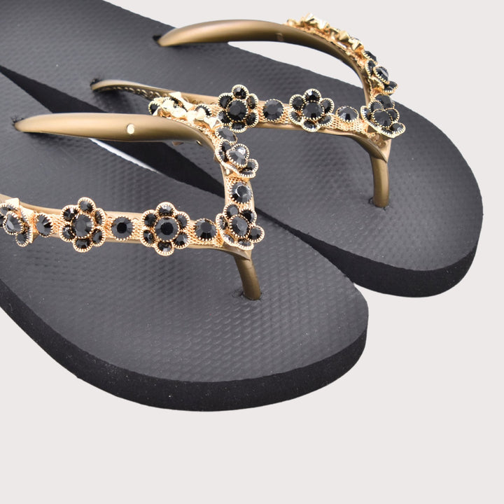 Chanclas by Simone Herrera "Marisa" schwarz - Full Flower