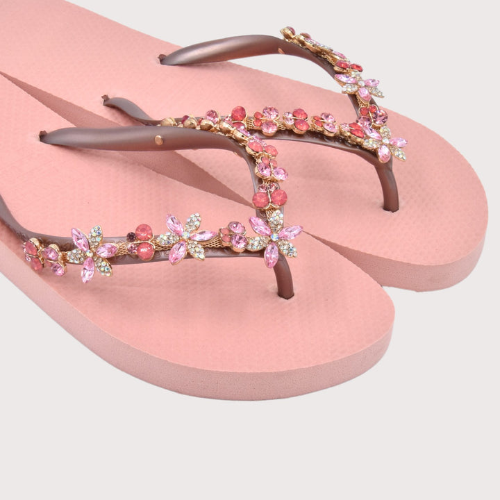 Chanclas by Simone Herrera "Valerie" rose - Full Diamond