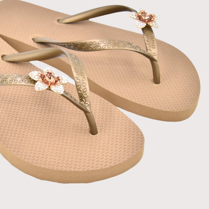 Chanclas by Simone Herrera "Yasmin" café - Blume