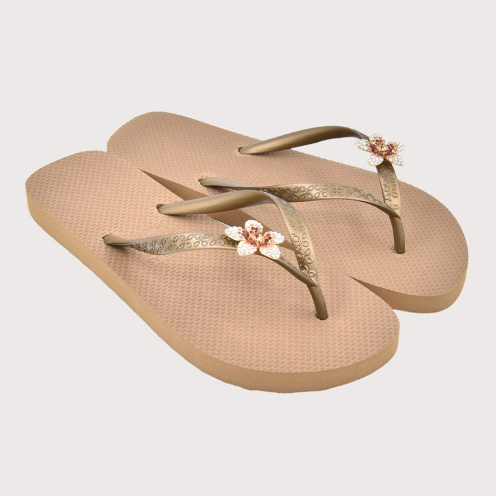 Chanclas by Simone Herrera "Yasmin" café - Blume