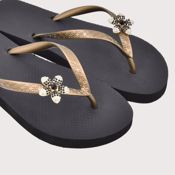 Chanclas by Simone Herrera "Yasmin" schwarz - Blume