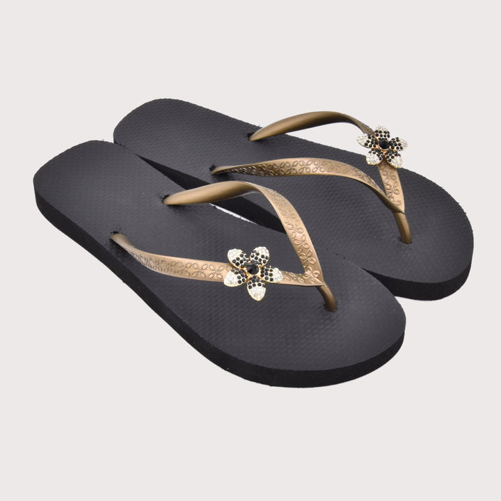 Chanclas by Simone Herrera "Yasmin" schwarz - Blume