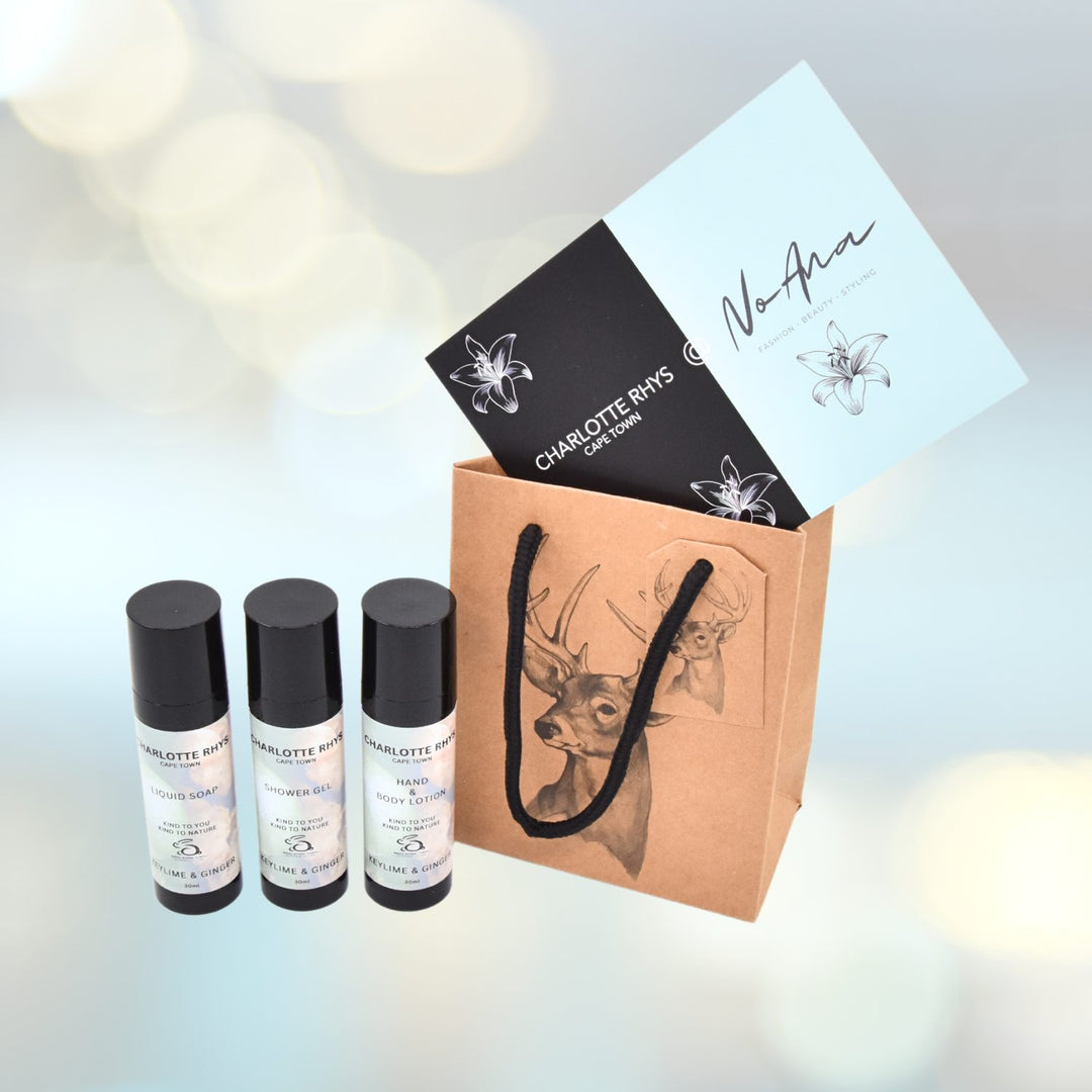 CHARLOTTE RHYS - CAPE TOWN - 3er Sets Mini 30ml - Täschchen Hirsch - NoAna FASHION BEAUTY STYLING