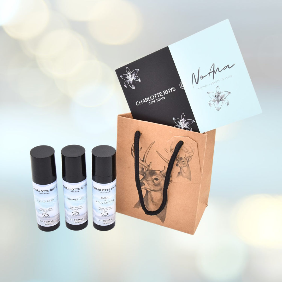 CHARLOTTE RHYS - CAPE TOWN - 3er Sets Mini 30ml - Täschchen Hirsch - NoAna FASHION BEAUTY STYLING