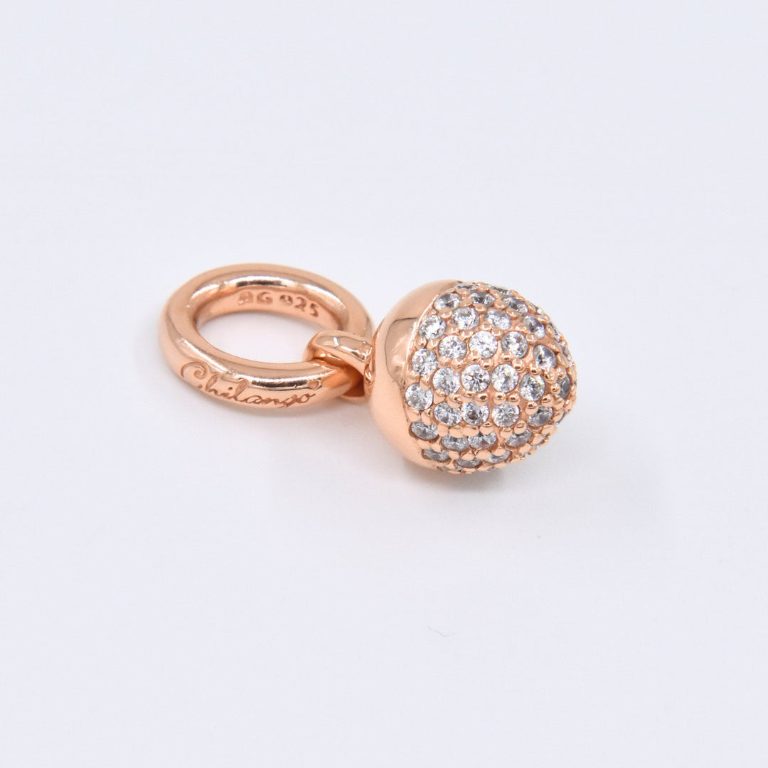 Chilango Anhänger "Eichel Topaz" - White Topaz - 925 Silber Pink Gold Plated - NoAna FASHION BEAUTY STYLING
