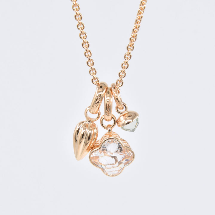 Chilango Anhänger "Oak Grand Palais" - Grüner Amethyst - 925 Silber Yellow Gold Plated - NoAna FASHION BEAUTY STYLING
