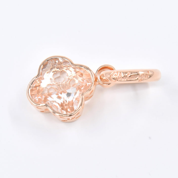 Chilango Anhänger "Lilly Flower" mittel - Bergkristall - 925 Silber Pink Gold Plated - NoAna FASHION BEAUTY STYLING