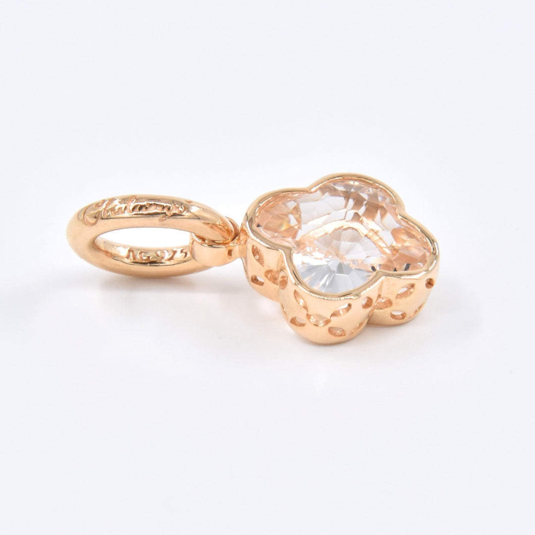 Chilango Anhänger "Lilly Flower" mittel - Bergkristall - 925 Silber Yellow Gold Plated - NoAna FASHION BEAUTY STYLING