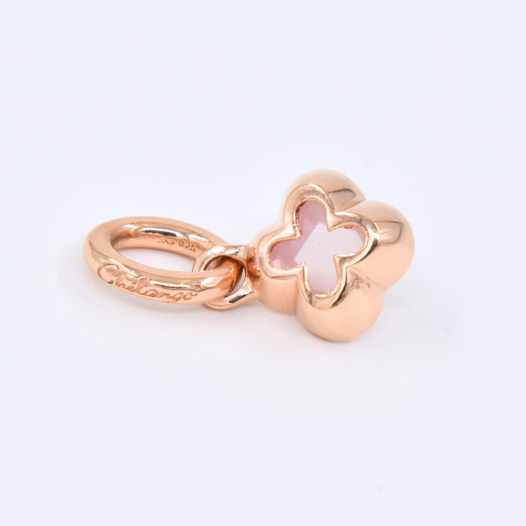 Chilango Anhänger "Lilly Flower - Out of Nature" klein - Rosenquarz - 925 Silber Pink Gold Plated - NoAna FASHION BEAUTY STYLING