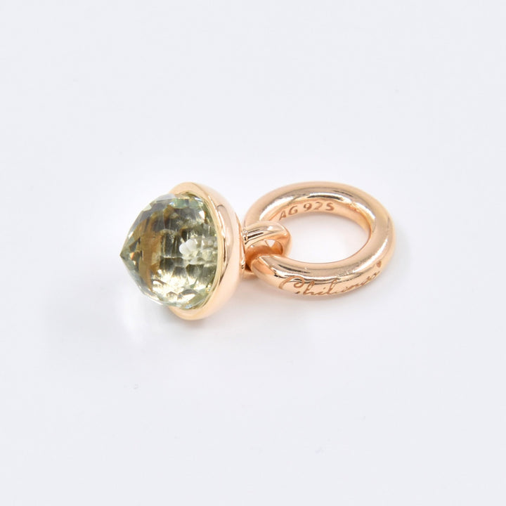 Chilango Anhänger "Oak Grand Palais" - Grüner Amethyst - 925 Silber Yellow Gold Plated - NoAna FASHION BEAUTY STYLING