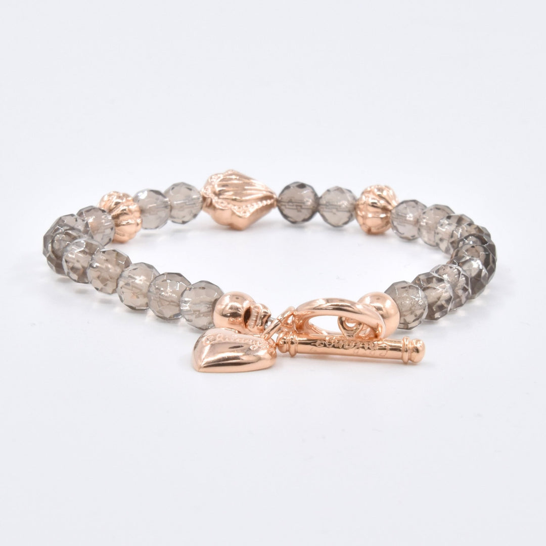 Chilango Armband Rauchquarz - 925 Silber Pink Gold Plated - NoAna FASHION BEAUTY STYLING