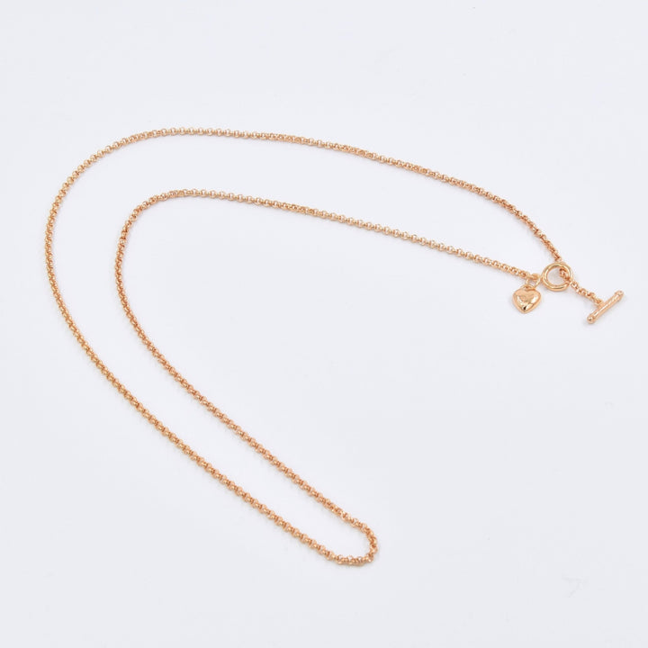 Chilango "Rollo" Kette 3mm, lang (ohne Anhänger) - 925 Silber Yellow Gold Plated - NoAna FASHION BEAUTY STYLING