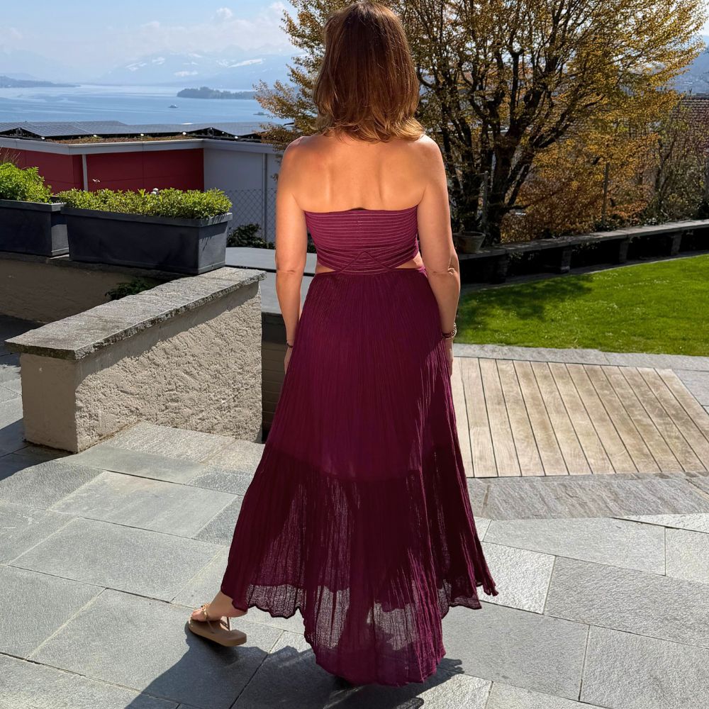 D'ARTEMIDE Ava Dress - wine berry