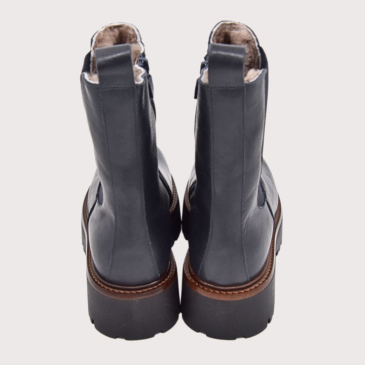 Dianetti Lammfell Chelsea Boots, Artikel-Nr. 1632 in Tudor blu - NoAna FASHION BEAUTY STYLING