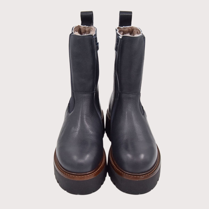Dianetti Lammfell Chelsea Boots, Artikel-Nr. 1632 in Tudor blu - NoAna FASHION BEAUTY STYLING