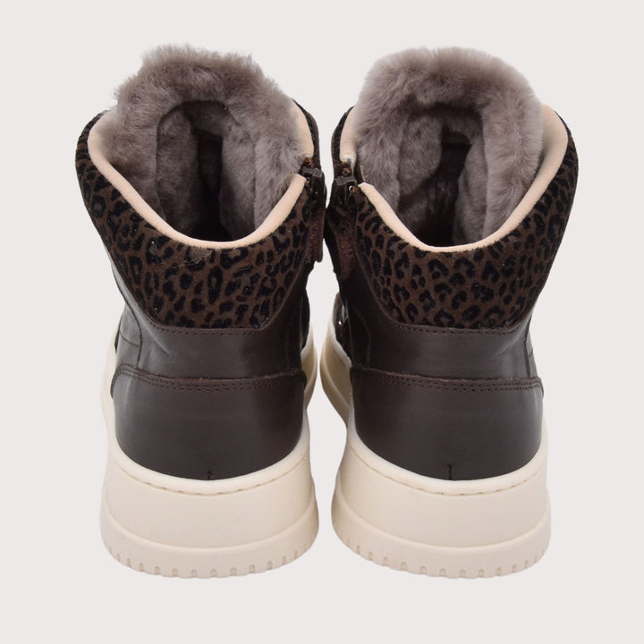 Dianetti Lammfell Sneakers - Artikel-Nr. 1528 in Brown