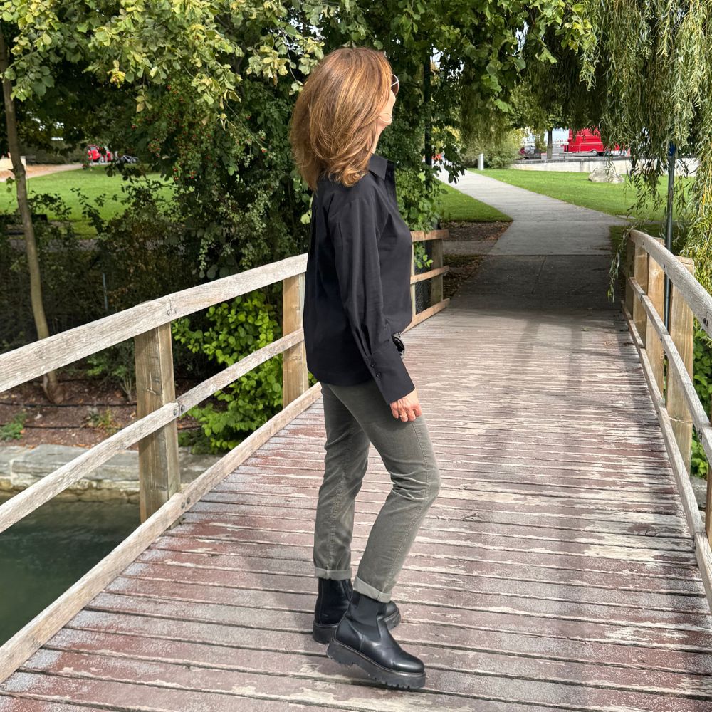 Emotions - Bluse Oversize Black