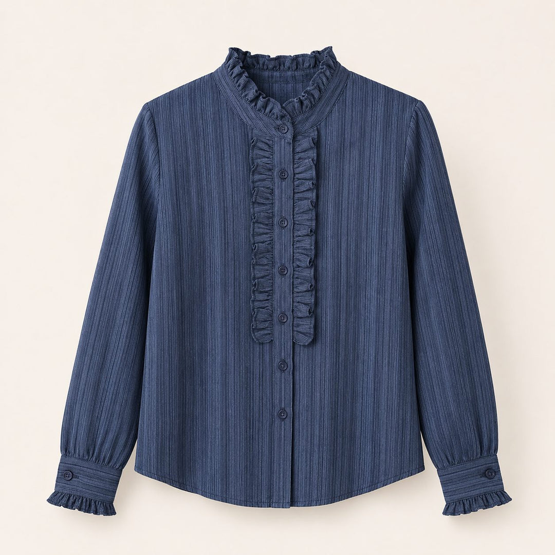 EMOTIONS Bluse Frill - navy