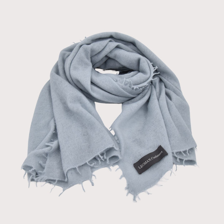 LEOMAX 100% Cashmere Schal brittany-iceblue - 70 x 200cm