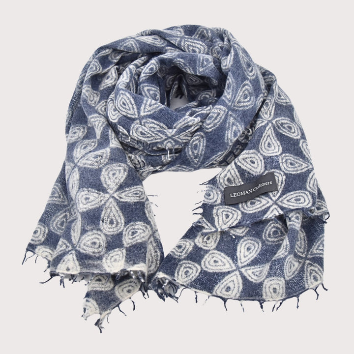 LEOMAX 100% Cashmere Schal "Bali" in Farbe porpoise (jeans) - 70 x 200cm - NoAna FASHION BEAUTY STYLING