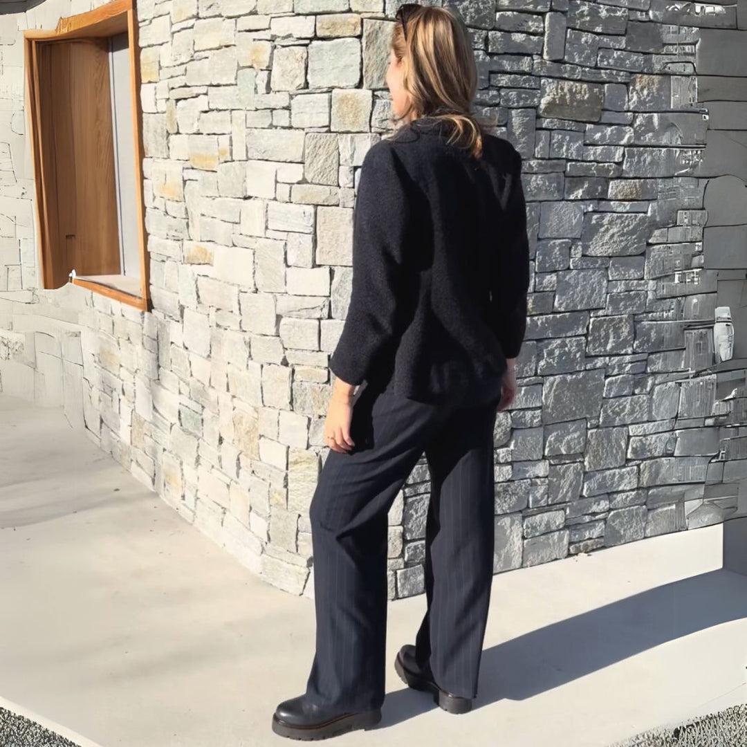 Dianetti Lammfell Chelsea Boots, Artikel-Nr. 1632 in Tudor blu - NoAna FASHION BEAUTY STYLING