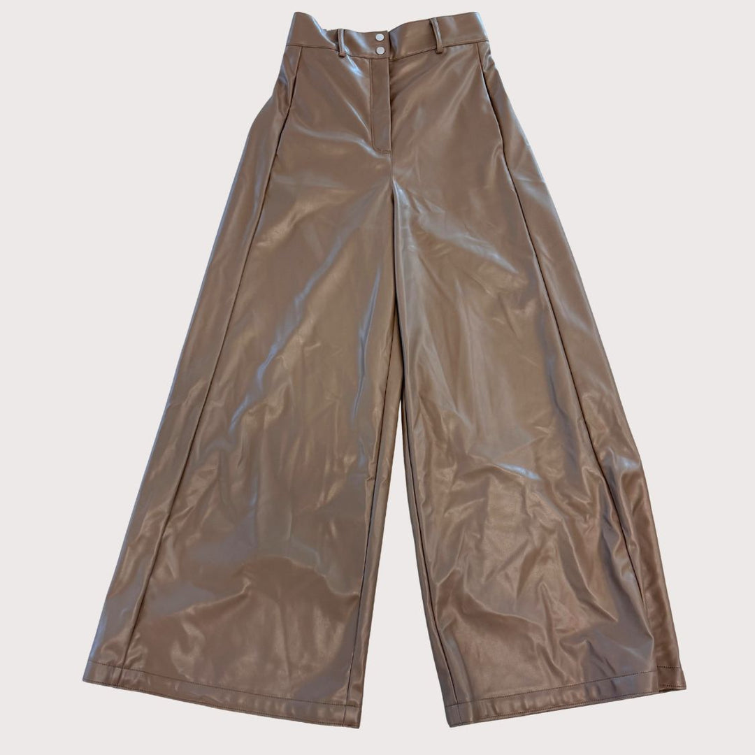 Urbancode London - Vegan Leather Pants Praline (taupe)