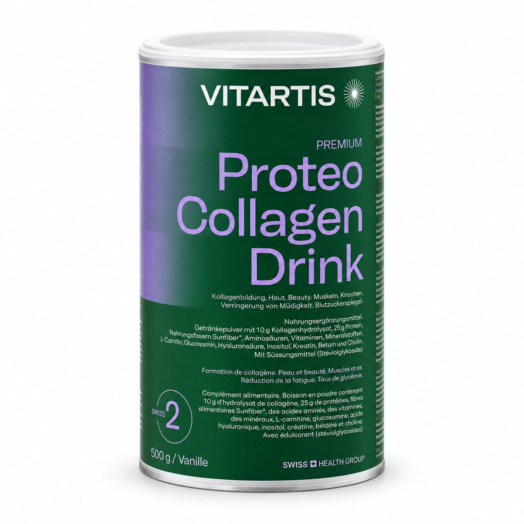 VITARTIS Premium Proteo Collagen Drink 500 g Vanille mit Kollagen und Protein