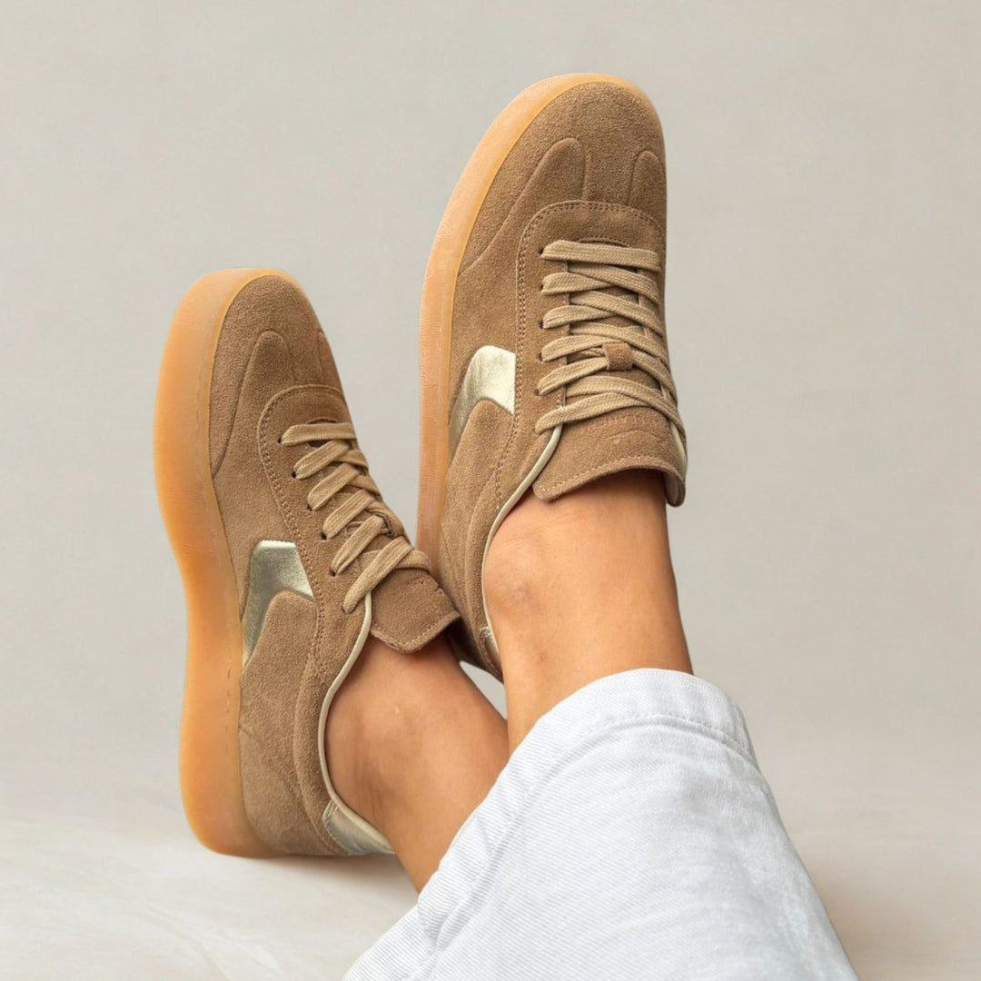 Voile Blanche Mind 02 W Sneaker in Camel getragen