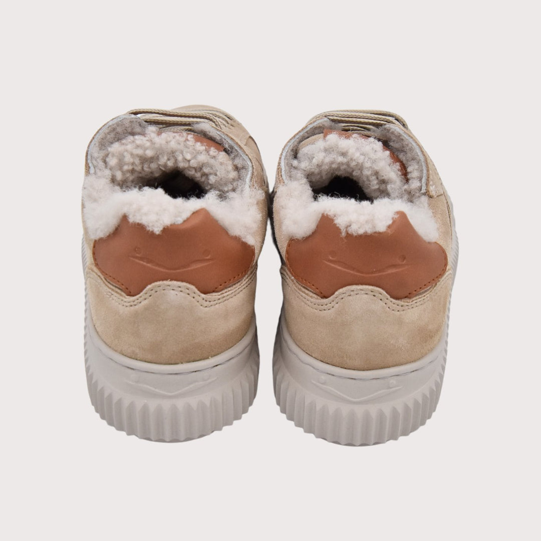 Voile Blanche Sneaker mit Lammfellfutter LIPARI - Fur Suede beige - NoAna FASHION BEAUTY STYLING