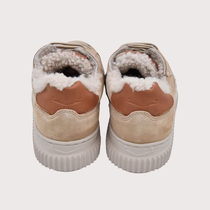 Voile Blanche Sneaker mit Lammfellfutter LIPARI - Fur Suede beige - NoAna FASHION BEAUTY STYLING