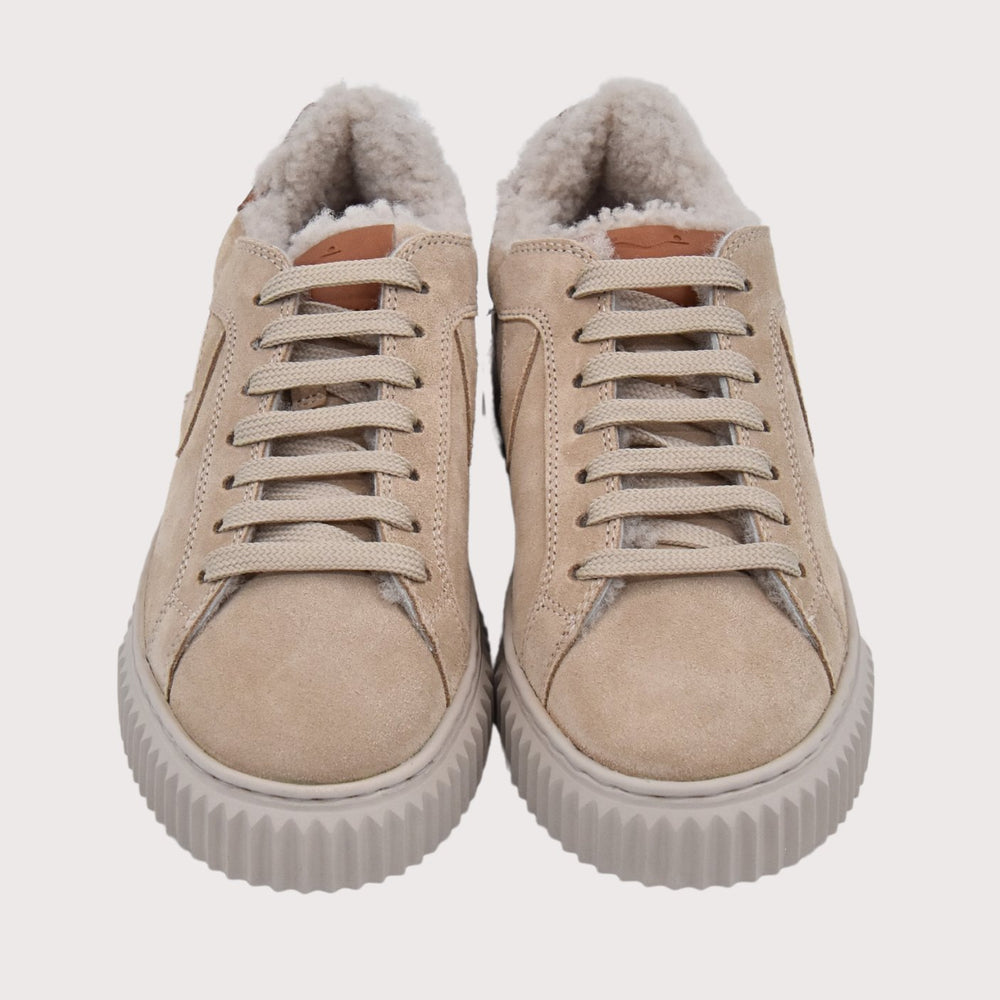 Voile Blanche Sneaker mit Lammfellfutter LIPARI - Fur Suede beige - NoAna FASHION BEAUTY STYLING
