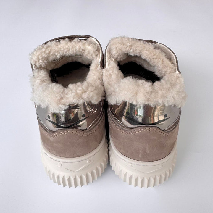 Voile Blanche Sneaker mit Lammfellfutter LIPARI - Nubuk Taupe