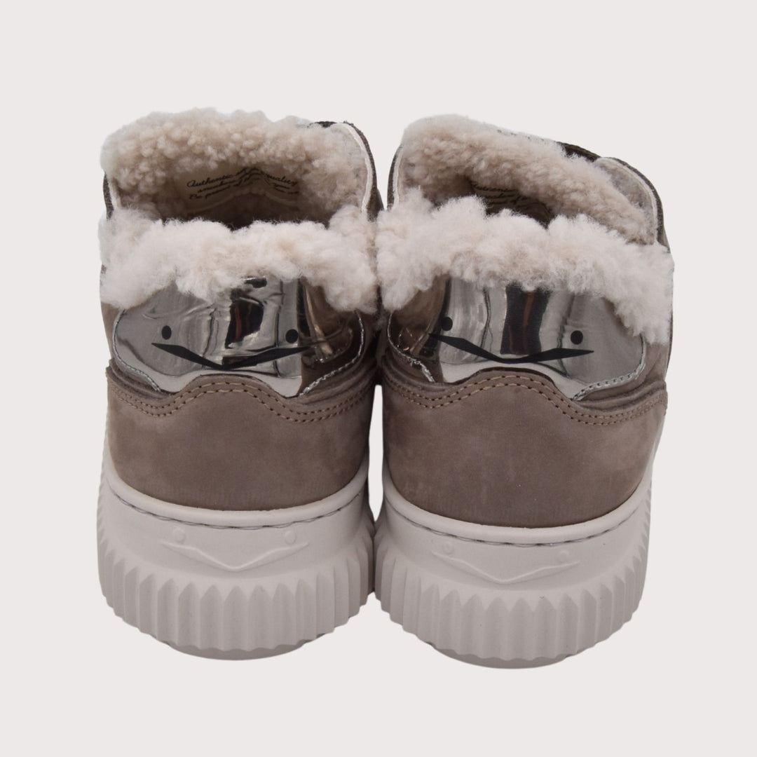 Voile Blanche Sneaker mit Lammfellfutter LIPARI - Nubuk Taupe